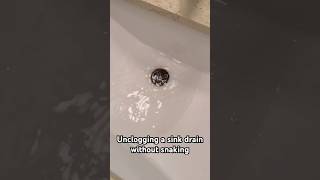 Bathroom sink draining slowly You may be able to unclog it easily without a machine [upl. by Alletsirhc]