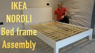 IKEA NORDLI Bed Frame Assembly [upl. by Limak476]