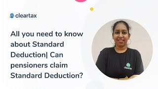 All About Standard Deduction  Limit for FY 202021  Can Pensioners Claim Standard Deduction [upl. by Inverson]