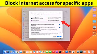 How to block app from internet mac [upl. by Seidler]