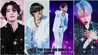 BTS TIK TOK AND REEL VIDEO ON HINDI ENGLISH SONG HARD AND CUTE EDIT [upl. by Abercromby487]