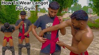 How To Wear Langot For Gym  Langot Kaise Bandhate Hain  Langot KAise Banaye Jate Hain [upl. by Banks]