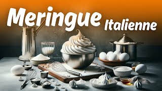 Recette Meringue ITALIENNE  Niveau CAP Pâtissier [upl. by Letisha776]