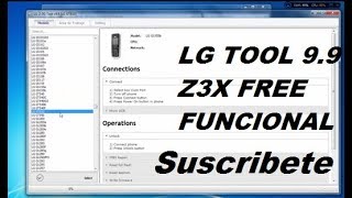 LG TOOL 99 Z3X FREE FUNCIONAL [upl. by Ardnuahc]