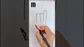 Hand M drawing art short 🤘 [upl. by Orsini]