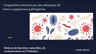 barrières naturelles contamination et infection SVT cycle 4 [upl. by Nnaaras]