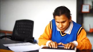 DotBook  Indias First Braille Laptop [upl. by Stronski972]