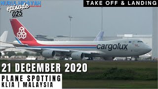 Plane Spotting at Kuala Lumpur International Airport Malaysia  21 December 2020  Ep25 [upl. by Forest]