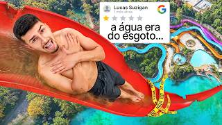 Testei os Piores Parques Aquáticos 1 Estrela [upl. by Akeenat]