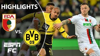 FC Augsburg vs Borussia Dortmund  Bundesliga Highlights  ESPN FC [upl. by Cati456]