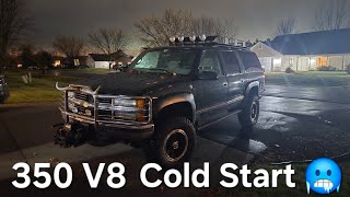 1997 Chevy Suburban K1500 350 V8 With Magnaflow Magnapacks  Cold Start [upl. by Otina993]