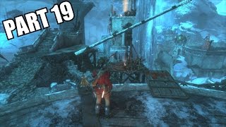 Rise Of The Tomb Raider  TREBUCHET CRANE PUZZLE  Walkthrough Part 19  Xbox One 1080P [upl. by Hanzelin140]