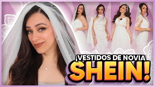 SHEIN NOVIAS VESTIDOS VELOS CORONAS TOCADOS DE PELO  10 LOOKS COMPLETOS [upl. by Eniamaj]