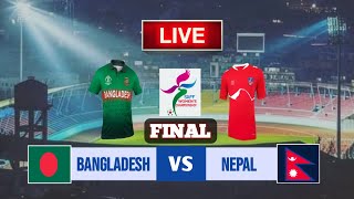 Nepal vs Bangladesh Live  Saff Womens Championship 2024 Final  Watch Along amp Reaction  Cricfoot [upl. by Florance]