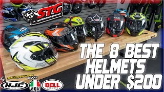 The BEST Motorcycle Helmets UNDER 200  Sportbike Track Gear [upl. by Meir701]