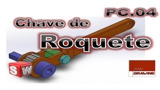 SolidWorks  Chave de RoqueteAula 4  Mola [upl. by Lomasi]