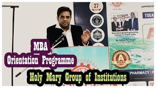 HMGI MBA Orientation Pragramme 2022  Holy Mary Institute of Technology and science [upl. by Atiuqehs]