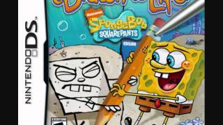 Spongebob Drawn to Life Ripped Soundtrack  Doodle Robot Battle Doodled Tower [upl. by Ahsekin67]