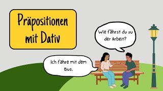 German Prepositions in Dative Case  German A1  German Grammar  Learn German [upl. by Varini]