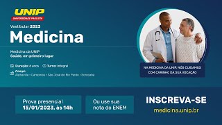 Curso de Medicina da UNIP  Vestibular 2023  INSCREVASE [upl. by Nivanod934]