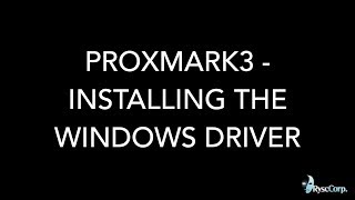 Installing Proxmark3 Driver  Windows 10 [upl. by Funda838]