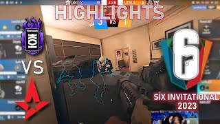 quotHOLY SHTquot KOI vs Astralis  HIGHLIGHTS  Lower Bracket  Six Invitational 2023  R6 Esport [upl. by Alexandria]