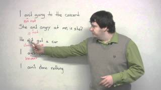 How to use the word AINT in English slang lesson [upl. by Aniratac]