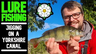 LURE FISHING using micro lures to catch AWESOME CANAL PERCH [upl. by Anuaik]