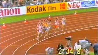 Cram v Coe  European Athletic Championships 1986 1500 mtrs Final [upl. by Otsirave]