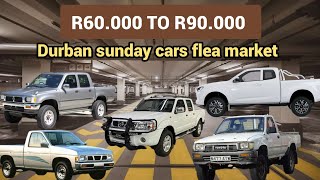 bakkies from R60000 to R90000 in durban sunday cars flea market on 03112024 [upl. by Ahidam]