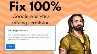 Google analytics missing permissions [upl. by Annoik351]