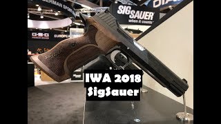 IWA2018  SigSauer Gewehre Pistolen Luftgewehre und Luftpistolen [upl. by Alahc874]