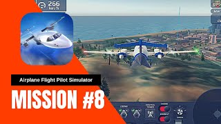 AFPS Airplane Flight Pilot Sim Piaggio P180 Avanti  Mission8 Emergency Landing Engine Failure [upl. by Johny]