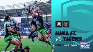 Highlights  Hull FC v Castleford Tigers  2024 Betfred Super League Round 24 [upl. by Lacym]