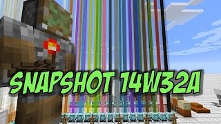 Minecraft 18 Snapshot 14w32a  Rainbow Beacons Armor Stands amp Red Sandstone [upl. by Nnylidnarb]