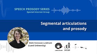 Segmental articulations and prosody  Speech Prosody Lectures [upl. by Klimesh131]