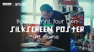 How To Print Your Own Silkscreen Poster At Home [upl. by Scotney]