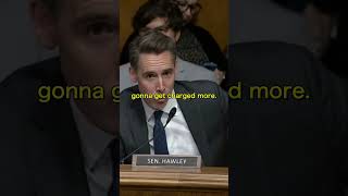 Sen Hawley Cant Believe The CEO Charges DIFFERENT Rates For Passengers On The Same Flight Randomly [upl. by Sitnerp]