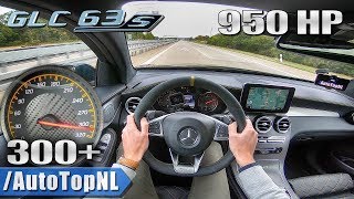 950HP MERCEDES GLC 63 S AMG GAD Motors 300kmh AUTOBAHN POV by AutoTopNL [upl. by Osterhus755]