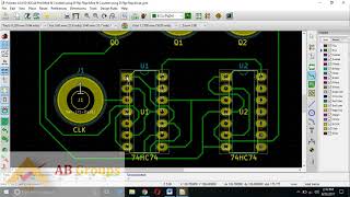 KiCad PCB DESIGN ON Mod N Counter using D Flip Flop  KiCad [upl. by Teak]