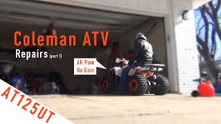 Fixing a Tractor Supply ATV that Doesnt Run or Drive Coleman AT125UT Part 1 [upl. by Vez208]