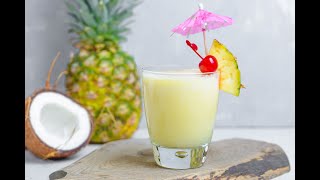 PIÑA COLADA FACIL RAPIDA Y DELICIOSA 2 INGREDIENTES OTROS OPCIONALES leche de coco piña colada [upl. by Rawna723]