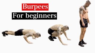 How to do a Burpee  Burpees for Beginners [upl. by Goldsmith935]