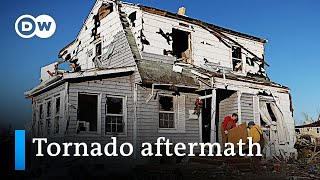 Assessing the damage of Kentuckys devastating tornadoes  DW News [upl. by Nyladnarb]