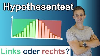 Hypothesentest  linksseitig oder rechtsseitig Wann nimmt man was Stochastik  Statistik Mathe [upl. by Annay287]