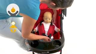 Safety 1st Taly 2 in 1 travel system shopping stroller instruction video [upl. by Thenna]