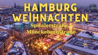 Magical Christmas Markets in Hamburg Germany 2023 4KHDR [upl. by Yanad493]