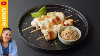 Brochettes de poulet sauce satay  Lidl Cuisine [upl. by Chappelka]