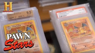 Pawn Stars Stacks of Pristine Charizard Pokemon Cards Season 14  History [upl. by Linzer569]