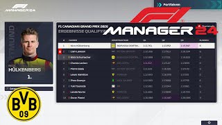 F1 Manager 2024 Part 53 Pole und Startplatz 2 dank einem Super Qualifying [upl. by Suoirred]